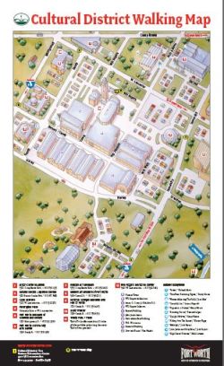 FW Cultural District Walking Map