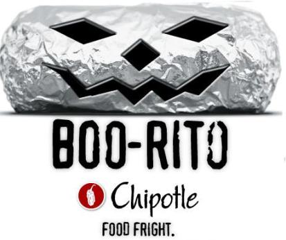 Chipotle Halloween Boo-rito $2 night