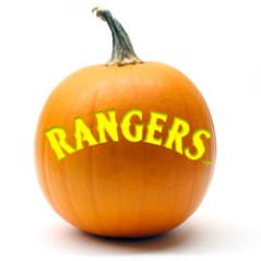 Texas Rangers Pumpkin Stencil 2