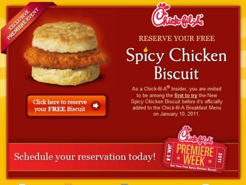 Chic-Fil-A Spicy Chicken Biscuit