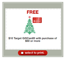 target 10 off coupon