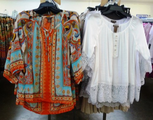 Sharon Young Warehouse Sale July 2015 Orange Blue Top