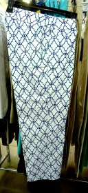 Sharon Young Warehouse Sale July 2015 Slimsation Navy and white Quatrefoil