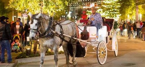 West 7th Holiday Carriage Rides free